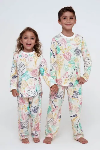 Calça Infantil Pijama Estampa Brunch