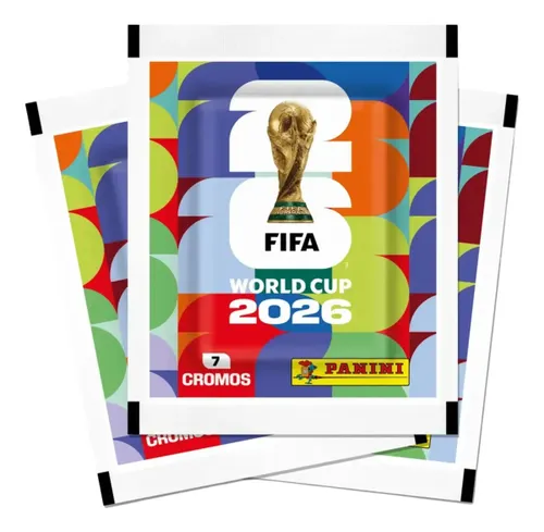 Kit 5 Envelopes Pacotinhos Figurinhas Copa do Mundo 2026 Fifa World Cup Futebol