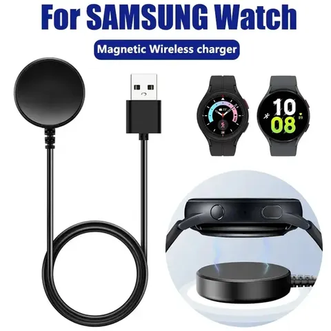 Relógio magnético carregador sem fio para samsung galaxy watch 8/7/6/5pro/5/4/3 ativo 2 cabo usb portátil estação doca de carregamento rápido