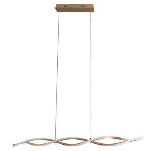 Pendente Led Metal e Silicone Dourado 30w 3000k Flow