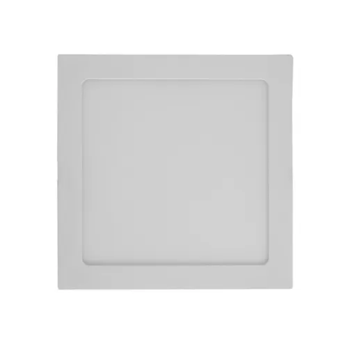 Plafon Led de Embutir Quadrado Branco 18w Panel - LED BRANCO QUENTE (3000K)