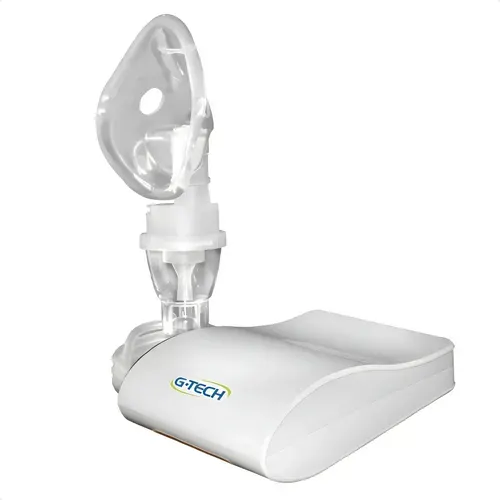 Inalador Nebulizador Compressor Gtech Infantil Adulto Bivolt Branco 127/220v