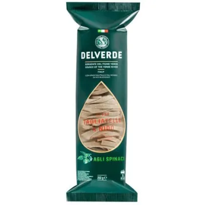 MASSA TAGLIATELLE AGLI SPINACI A NIDO N134 DELVERDE 250G