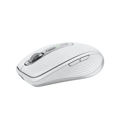 Mouse sem Fio Logitech MX Anywhere 3S, Bluetooth, Clique Silencioso, Recarregável, Cinza Claro - 910-006933