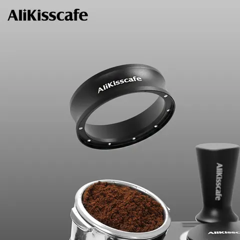 Alikisscafe anel de dosagem de café funil magnético 51mm 54mm 58mm para delonghi breville portátil espresso acessório ferramentas barista
