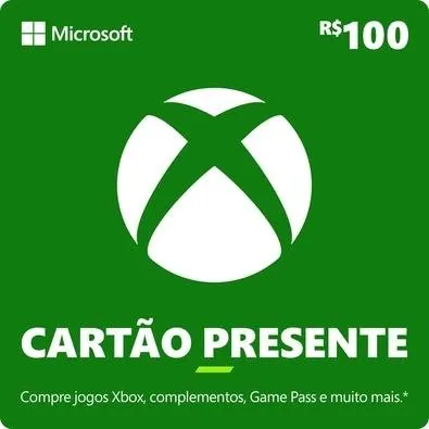 Gift Card Xbox: 100 Reais - Código Digital