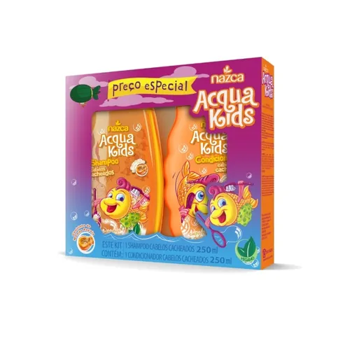 Kit Nazca Acqua Kids Shampoo 250ml + Condicionador 250ml Infantil Cabe