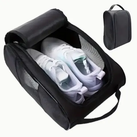 Saco de sapato de golfe portátil oxford pano sapato transportadora sacos respirável leve bolsa de golfe à prova de poeira saco de sapato de tênis de futebol