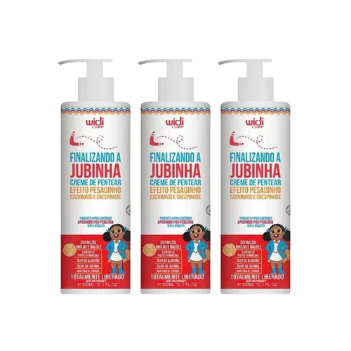 Kit Widi Care Finalizando a Jubinha Leve 3 Creme de Pentear 300 ml