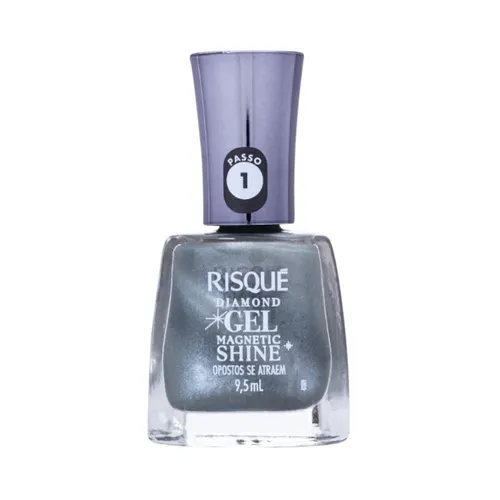 Esmalte Risqué Diamond Gel Coleção Magnetic Shine Opostos se Atraem Ma