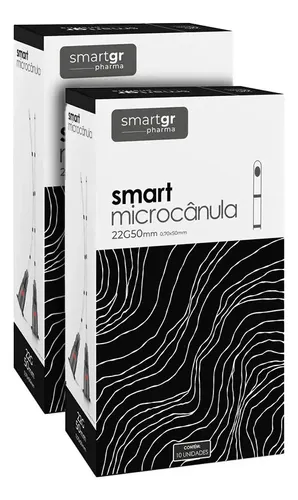 Kit com 2 Caixas Smart Gr Microcânula 22g X 50mm