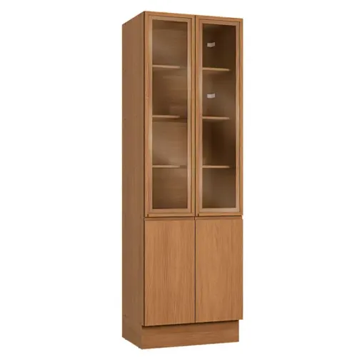 Cristaleira Kappesberg R631 4 Portas com Vidro 220x70x52cm Canela/azul