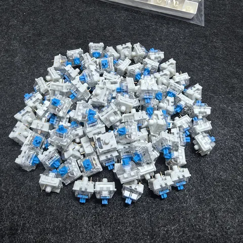 20-100 peças de Interruptores de Teclado Mecânico Azul, Vermelho e Marrom, Personalizáveis, Hot-Swappable, 3 Pinos, Haste Cruzada para Teclado Mecânico
