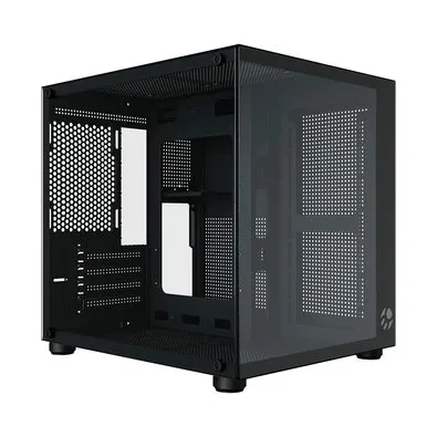 Gabinete Gamer Bluecase Pure BG-064, Micro-ATX, Mini-ITX, Lateral em Vidro, USB 3.0, Sem Fonte, Preto - BG-064BBX