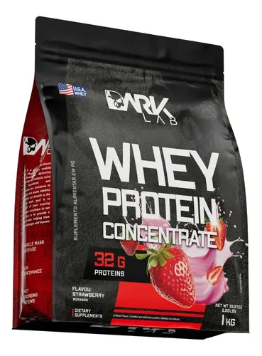 Whey Protein Concentrado 1kg Morango Dark Lab
