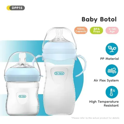 Garrafa de PP para bebês, 150/240/330ml, garrafa para bebês recém-nascidos com alça, garrafa de leite, suprimentos para alimentação de bebês recém-nascidos, sem bpa