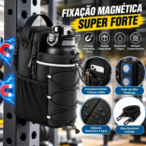 Bolsa Esportiva Magnética com 3 Ímãs para Treino