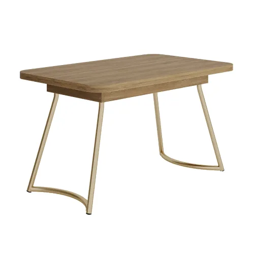 Mesa Toscana 4 lugares Carraro Carvalho c/ Dourado