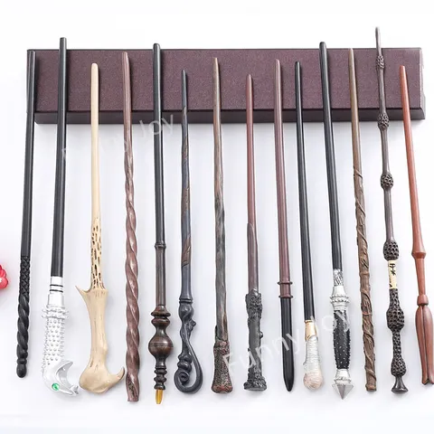 Varinha Mágica de Metal para Cosplay de Anime, Acessório Decorativo de Brinquedo para Crianças, Varinha Mágica de Plástico