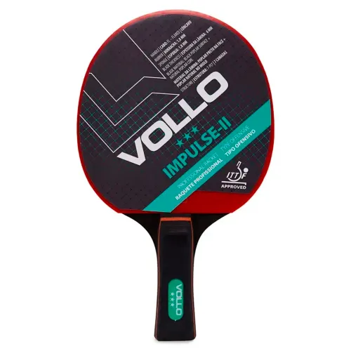Raquete de Tênis Mesa Vollo Impulse II ITTF VT604-2