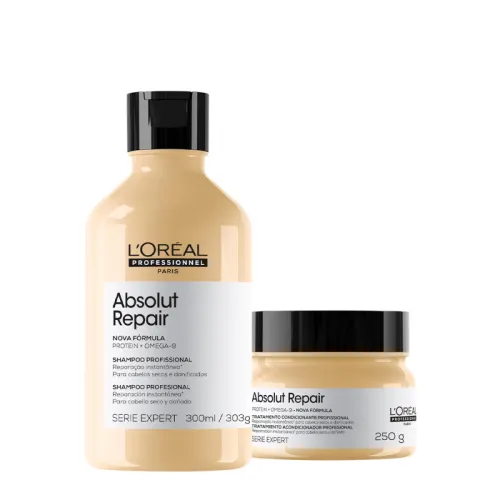 Kit Shampoo e Máscara L'Oréal Professionnel Serie Expert Absolut Repair 300ml