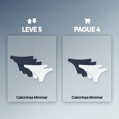 Calcinha Fio Minimal Corte a Laser Feminino - Leve 5 Pague 4