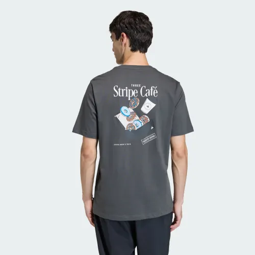Camiseta Estampada Coffee Cafe Donut BOX Homem adidas