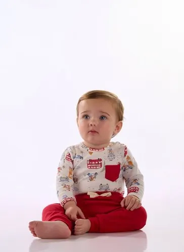 Conjunto Bebê Body e Calça em Suedine Premium Multicolor