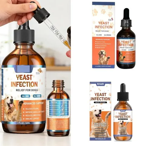 Suplemento Herbal em Gotas para Cães 60ML 3 Tipos: Cuidado Suave para Manter Pelagem e Pele Saudáveis - PET CARE