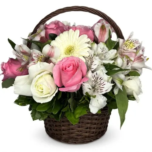 Arranjo de Rosas com Astromélias