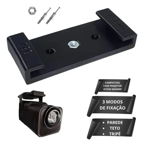 Suporte para Projetor Hy320 Parede Teto para Tripé Magcubic Preto