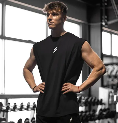 Camiseta deportiva sin mangas para hombre, chaleco de secado rápido, transpirável, holgada, para treino, Verano