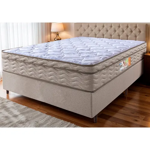Cama Box Colchão OrtoFirm + Box Desmontável One Face Espuma D33