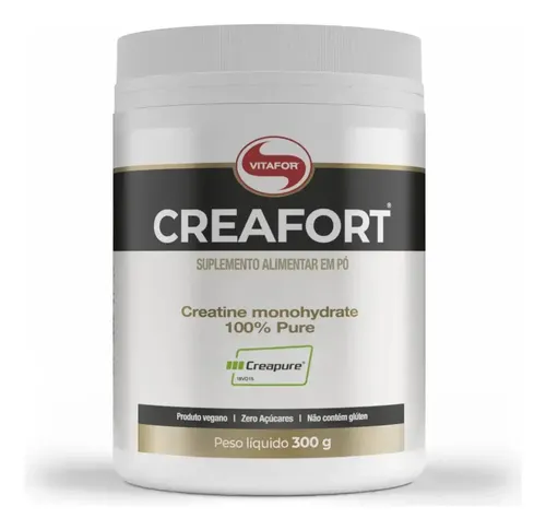 Creatina Vitafor Creafort Creapure Creafort pote 300g sem sabor x 300g