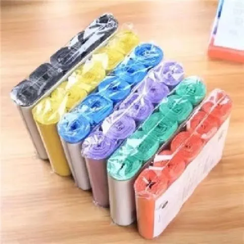 5 rolos 45*50cm 100 pçs bolsa de lixo descartável doméstico engrossar sacos de lixo de armazenamento interrupto saco de resíduos de limpeza