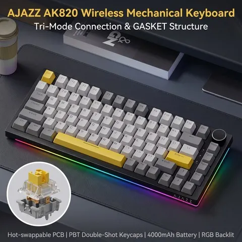 AJAZZ AK820 / AK820 Pro Teclado Mecânico