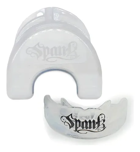 Spank Protetor Bucal Profissional Moldável com Estojo TRANSPARENTE - Boxe - Muaythai - Jiu-Jitsu - MMA - Kickboxing - Futebol - Basquete - Bruxismo - Esporte de Contato