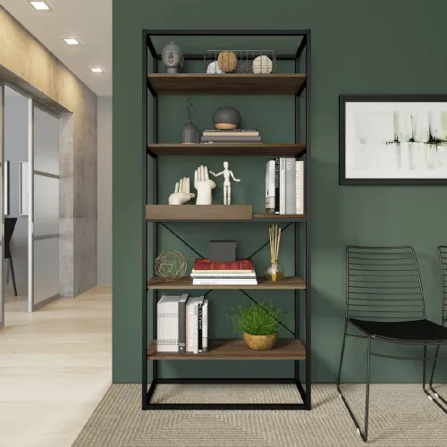 Estante Multiuso com 5 Prateleiras e Bandeja 1344 Carraro Legno