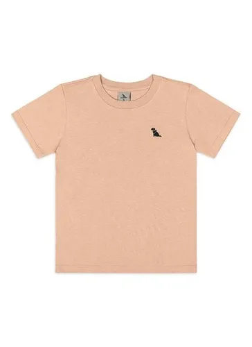 Camiseta Infantil Masculina em algodão Marrom Quimby