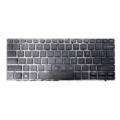 Teclado para Notebook Hp Probook G9 445 Inglês Internacional - US Preto