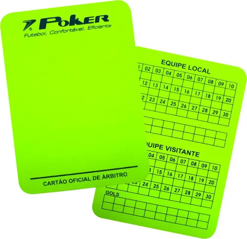 Cartão Oficial para Juiz Campo Poker