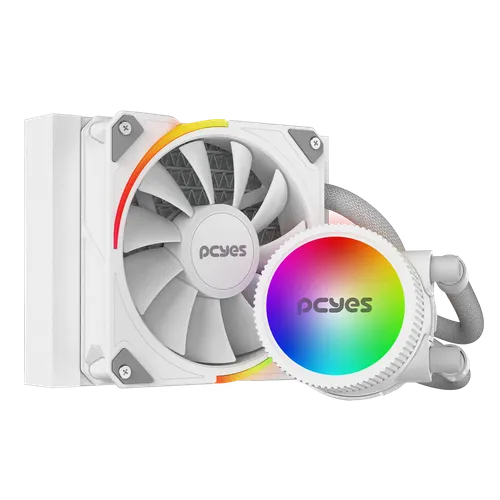 Water Cooler PCYES Sangue Frio 3 ARGB White Ghost 120mm TDP 200W ARGBSF3120WGBR