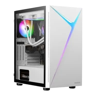Gabinete Gamer Gamdias Argus E4 Elite, Mid Tower, ATX, Lateral em Vidro Temperado, Branco - ARGUS E4 ELITE W
