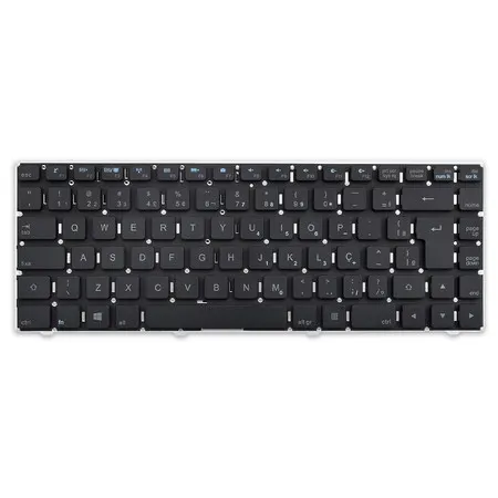 Teclado para Notebook compatível com Cce N345+ ABNT2