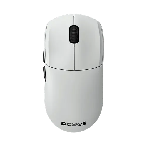 Mouse PCYES Gamer Fenner White Ghost Wireless 26000DPI 8K PMGFWG8K