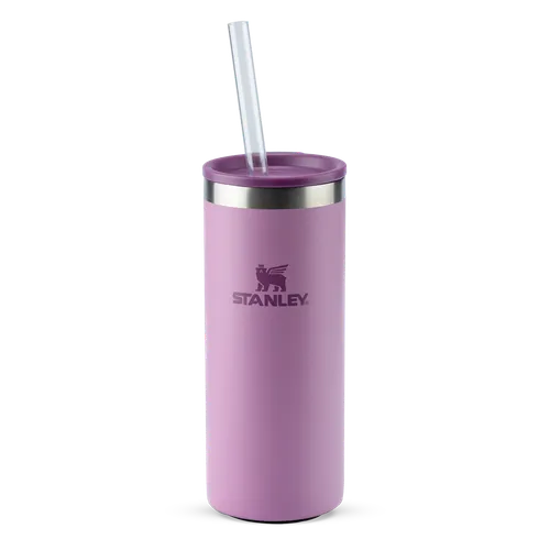 Copo Térmico Slim 3 em 1 com tampa e canudo Lilac Stanley 1913 | 296ML