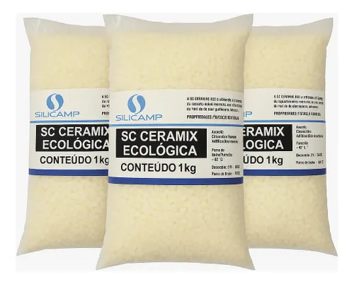 3 Cera Ecológica Soja Parafina Velas Lentilhada Silicamp Sc Ceramix 1kg