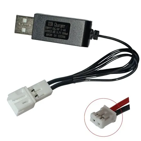 Carregador Conector PH2.0 Usb para Baterias de drones e Eletronicos
