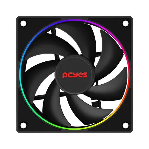Cooler Fan PCYES Vision Black Vulcan 120mm 2000RPM 78CFM FVBV120