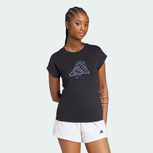 Camiseta Estampada de Contorno Mulher adidas
